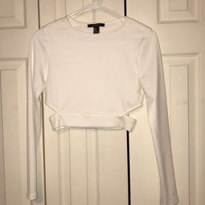 Long sleeve crop top